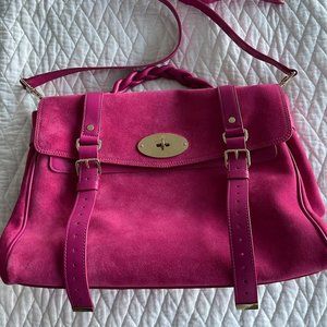 NWOT Mulberry Satchel/Cross in Suede